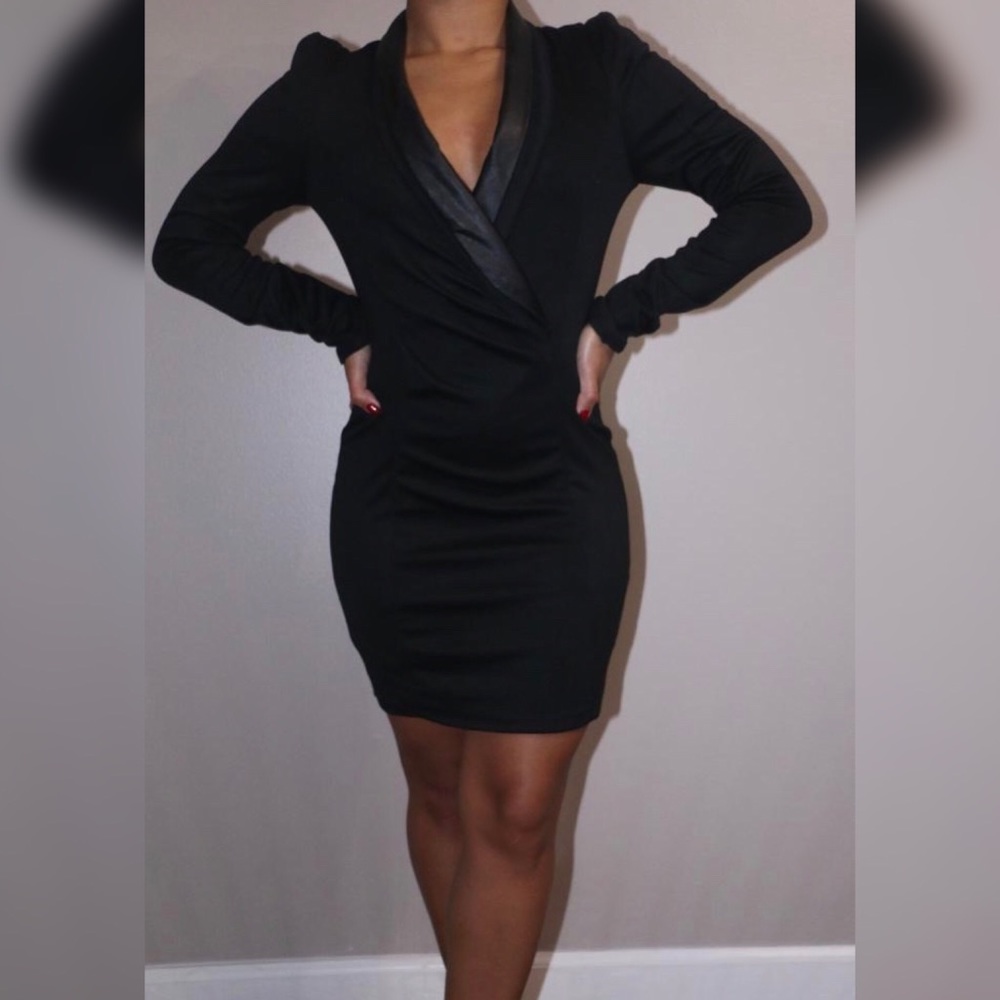 Black blazer dress
